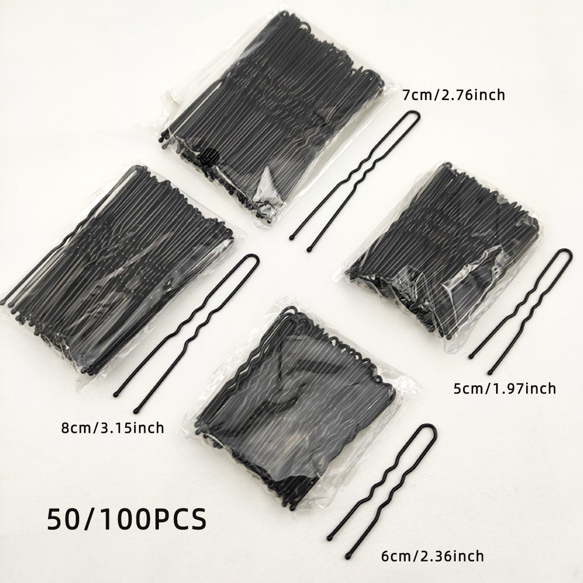 Hair Bundles - 50/100 pçs feminino 5/6/7/8 cm cabelo