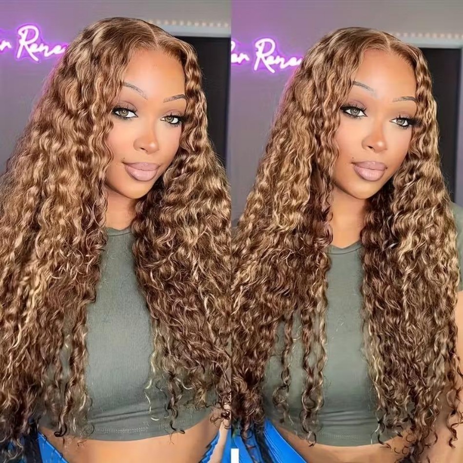 427 destaque ombre peruca de c - Hd Lace Frontal Wig Human Hair Pre Plucked avaliação e preço