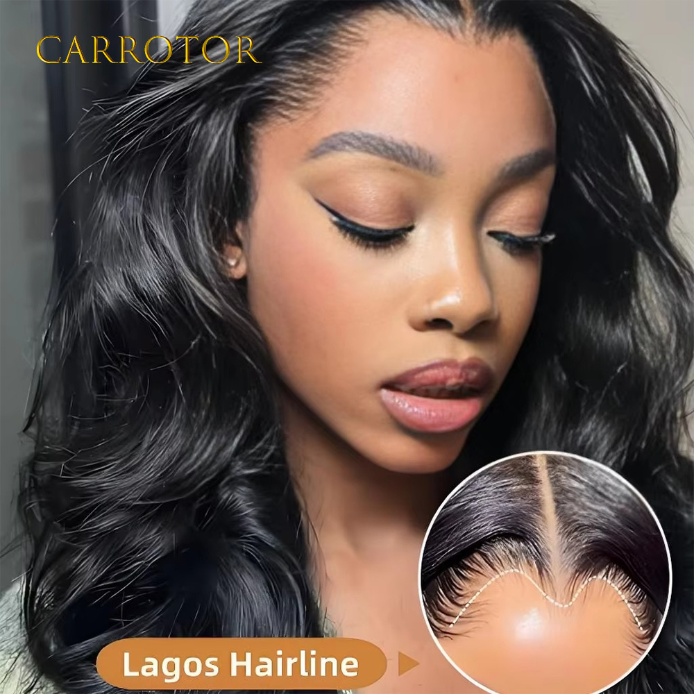 Peruca Lagos Hairline 13x4 com - Human Hair Wigs avaliação e preço