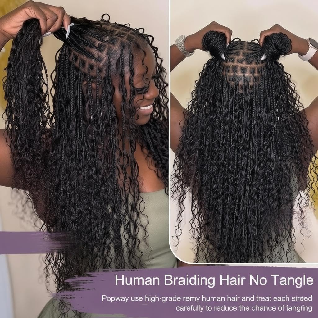 Cabelo Humano Cacheado Birmanê - Water Wave Bulk Human Hair For Braiding avaliação e preço