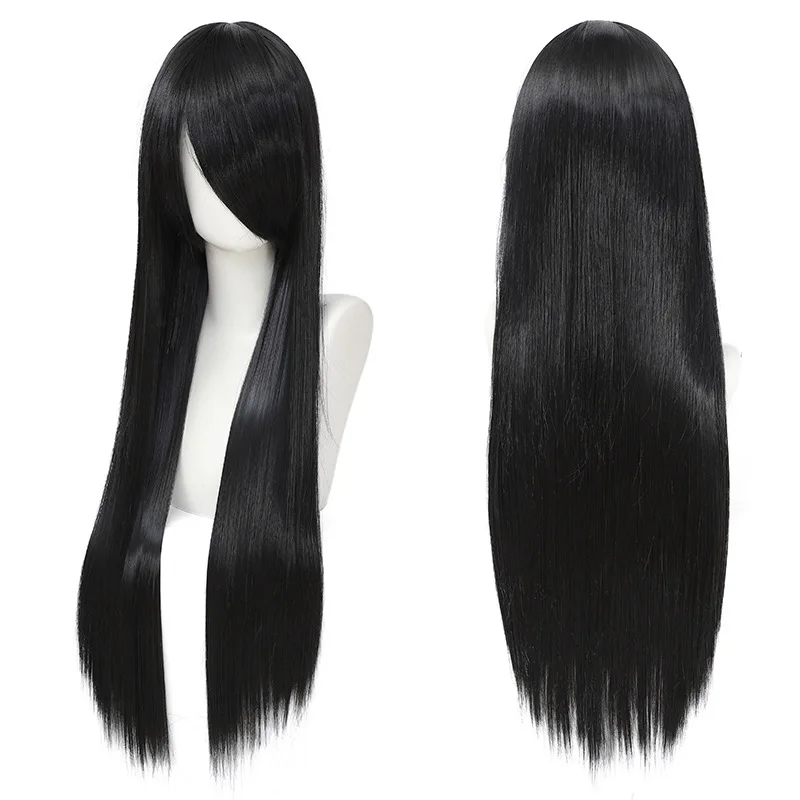 80cm colorido longo reto cabel - Synthetic Braided Wigs For Black Women avaliação e preço