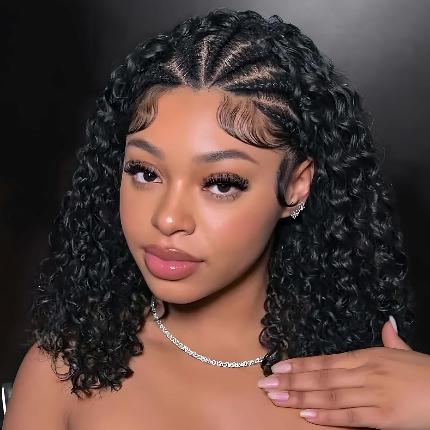 Peruca Bob com Tranças Cornrow - Glueless Wear And Go Human Hair Wig avaliação e preço