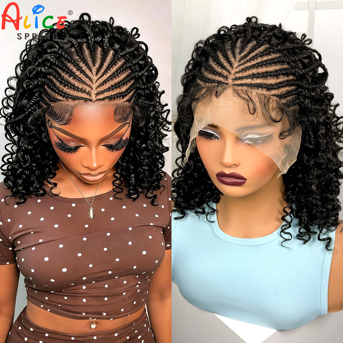 Perucas Trançadas Naturais de  - Synthetic Braided Wigs For Black Women avaliação e preço