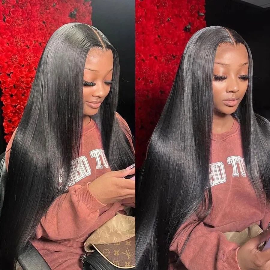 Perucas de Cabelo Humano Liso  - Lace Front Wigs avaliação e preço